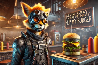 Alvin Fnaffnaf Gray Flip My Burger